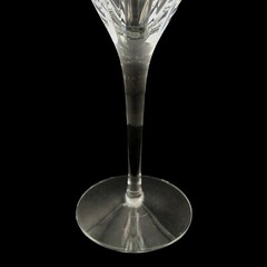 Lenox Starfire Crystal Champagne Flute Allegro Shape Clear Glass Vertical Cuts