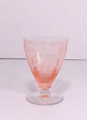6x Vtg Fostoria VERSAILLES ROSE PINK 3″ x 2″ Sherry Glasses Depression Glass