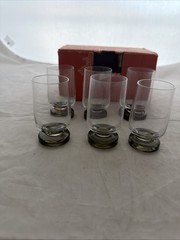 Rosenthal Studio Line VARIATIONS Cordial Shot Liquor Glass Smoke Foot Set of 6