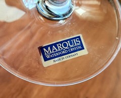 Marquis by Waterford Crystal 9 3/8″ Wine Goblets Glasses ~ Set of 4 w/Labels