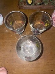 Libbey Treasure Island Cordial Glasses 4 3/4» Vintage Gold Rim Set of 3