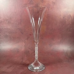 Stylish Single French Crystal D’Arques Champagne Glass With Hearts Stem