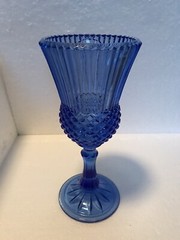 Vintage Cobalt Blue Avon Fostoria Presidential Glass Goblet George Washington