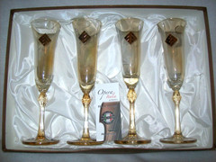 FRANCO DOLCES Opera Italia Wine Glasses Handmade in Italy NIB *READ*