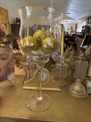 Giant Glass & Crystal Wine/ Champagne Glass. Wedding, Party, Home Decor. 21×10