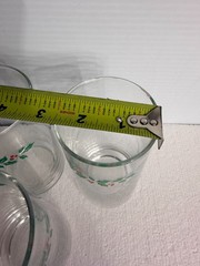WINTER HOLLY Tumblers Drinking Glasses 16oz Set of 2