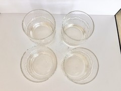 littala Niva Old Fashioned Glasses – Set of 4- Tapio Wirkkala Design MCM Barware