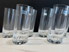 6 Schott Zwiesel Made In Germany 6” Leaning Tower Highball Glasses Barware NIB