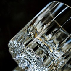 Premium Hand Cut Crystal Whisky Glass Diamond Cut | Bourbon Scotch Home Bar Gift