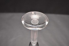 Baccarat Lyra Crystal Clear Column Stem Champagne Flute Glass Toasting 9″ Tall