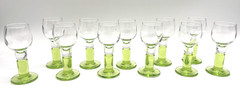11 Lime Green Stem Liqueur or Port Glass Bormilio Rocco Limocino Goblet Cordial