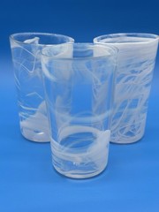 3 Kosta Boda MINE Ulrica Hydman Vallien UHV Glass White