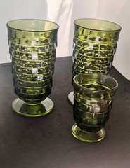 3 Colony WHITEHALL Set Goblets Glasses