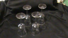 Leonard Silver Summerfield Wine Glass 4 Oz 5.5 » Tall Etched Floral, A08