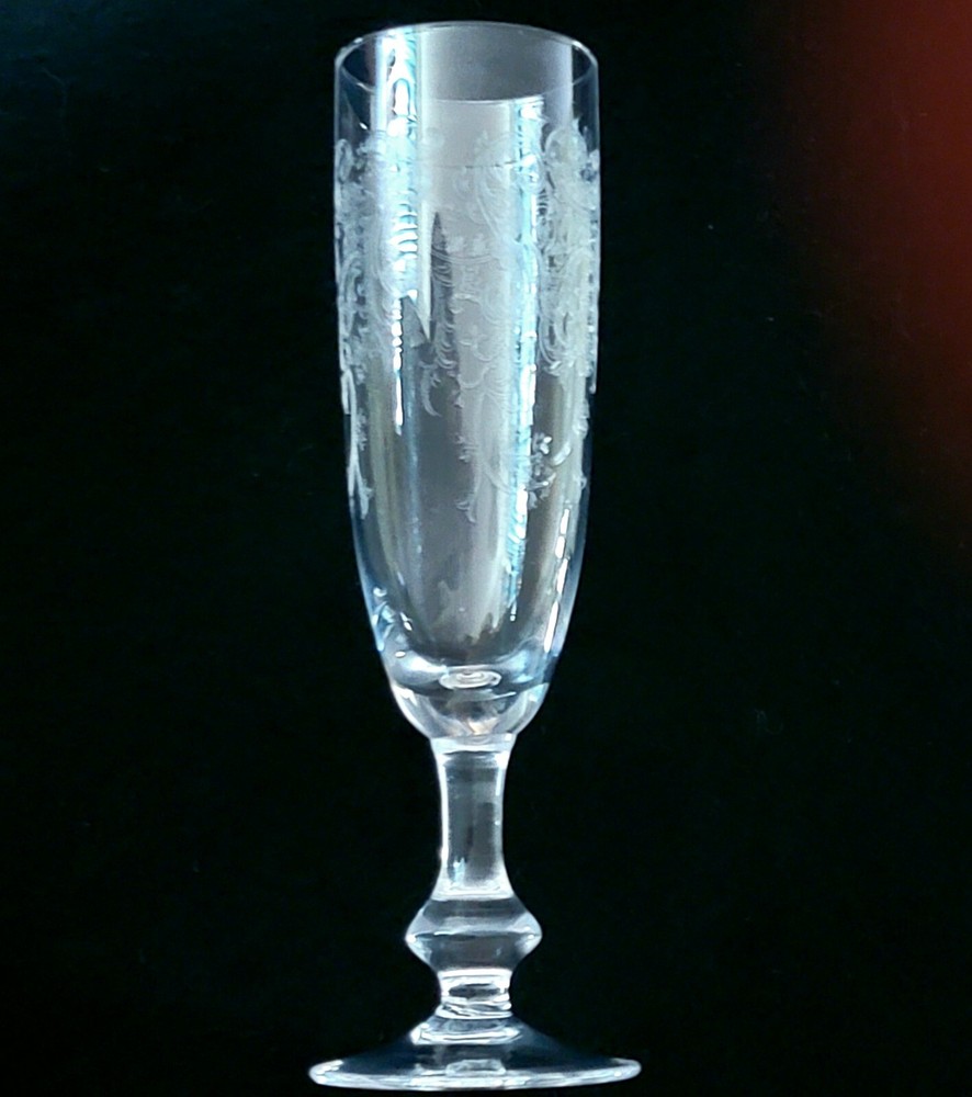 St Louis Champagne Flute(s) Cleo France ca 1910 Multiples Available