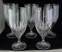 🔥6🔥MIKASA PARK LANE Crystal Champagne Flutes 90’s RETIRED DISCONTINUED 8.75”