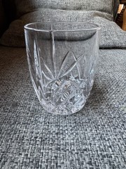 Marquis Waterford BROOKSIDE Double Old Fashioned Glass 4 3/8″ Barrel Shape 12 Oz