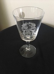12 MCM Bleikristall Lead Crystal Goblets Various Family Crests/ Knights