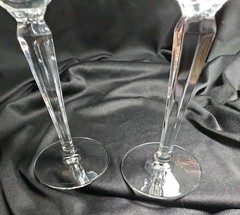 Lenox USA Clarity Lead Crystal Wine Glasses, 7.7/8″ Tall, Set Of Two, Made USA