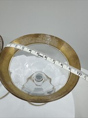 MCM 2 Franciscan Rambler Rise Champagne Coupes & 1 Culver Antigua 22K gold BOWL