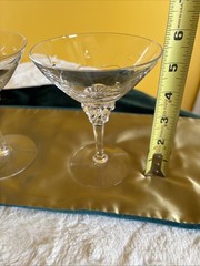 Set Of 4 Rose Marie Clear (Cut) Cocktail Glasses by Tiffin-Franciscan