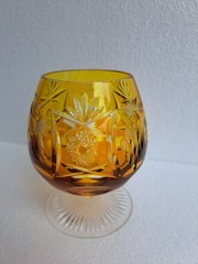 Nachtmann cluster, noble glass (cognac glass), cut lead crystal