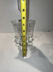 Lot Of 4 Parfait Ice Cream Flutes Glasses 6 4/8″ Grasshoppers