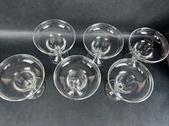VTG Anchor Hocking Coupette 8 oz Margarita Cocktail Glasses Set Of 6