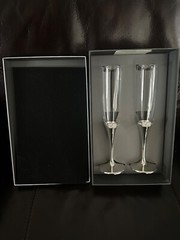 Verá Wang Wedgwood infinity Toasting Flute Verre 2 Wedding