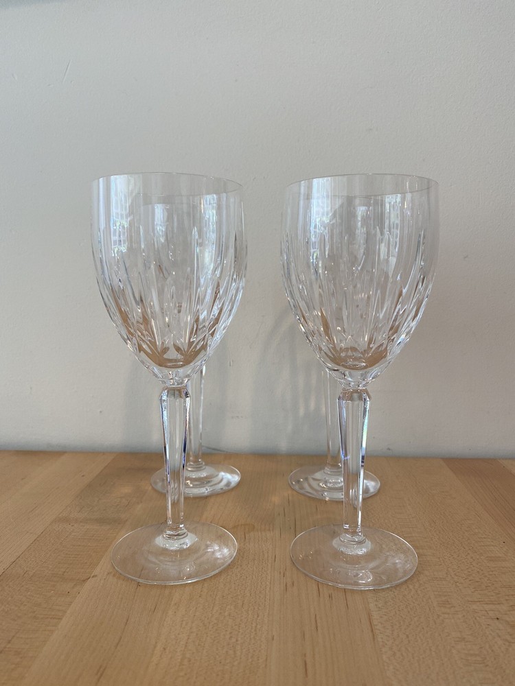 Lenox Clarity (4) Wine Glasses, 7″, VG Condition