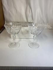 W.M.Dalton Cherbourg Crystal Champagne/Sherbet Glasses Unit 3 – Set of 2 – New