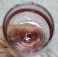 Libbey Wine Glass «PREMIERE PINK» 7.25″ tall with Stem 8oz