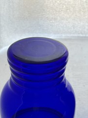 Set 2 Imperial Shaeffer Platinum Trim Tumblers Cobalt Blue Morgantown
