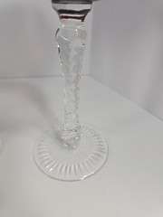 AJKA MARSALA WINE HOCK GLASSES CRYSTAL CLEAR BOHEMIA HUNGARY SET OF 4