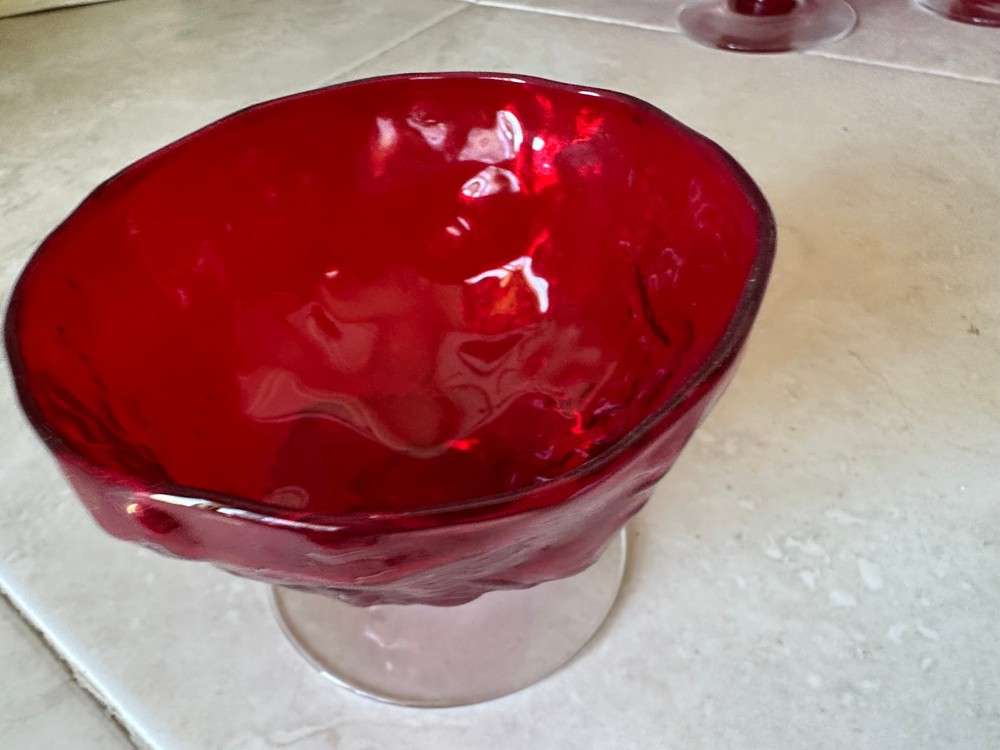 Seneca Driftwood Red Sherbert Glassware