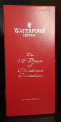 Waterford Crystal 12 Days of Christmas Partridge Flute w/Charm & Box Ireland