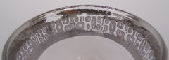 Atomic Silver Band Rocks Lowball Tumbler Glasses MCM Canonsburg Temporama Set 9