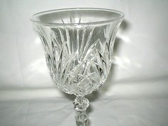 Gorham Crystal Rosewood Water Goblet Glass 8 1/4” EXCELLENT