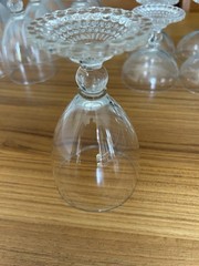 Vintage Anchor Hocking Bubble Stem 5 1/2 “ And 3 3/4 “ Glasses. 8 Of Each