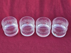 Mid Century Modern Iittala NIVA Finland Rocks Glass. Icicle Look. Tapio Wirkkala