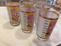 6 Libbey 123 KENTUCKY DERBY May 3, 1997 Official Drinking Glasses Tumblers 5-1/4