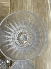 Vintage Fostoria Heritage Clear Crystal Iced Tea Goblets Water Glasses-Set of 4