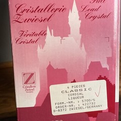 4 Cristallerie Zwiesel Celebration Crystal Cordial Glasses New In Original Box