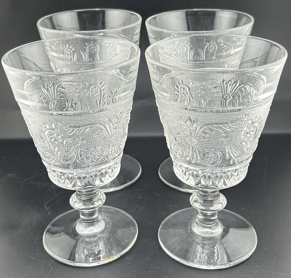 Sandwich Clear (Stem 41) by DUNCAN & MILLER Tall Water Goblet