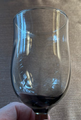 Vintage Libbey Premiere Smoke Gray Stemmed Glass Goblets Set of 4 – 10 Oz.