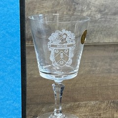 Coat-of-Arm Presentation Goblet Genuine Lead Crystal From France-With Box
