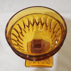 Indiana Glass Co Mount Vernon Amber Sherbet Glasses 6 oz Set of 4, MPN 0556