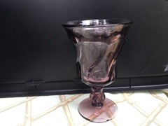 Water Goblet Fostoria Glass Jamestown Pattern Purple 5 7/8″. B78 G