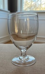 4 Beautiful Stemmed Drinking Glasses – 5 inches tall x 2.75 inches wide