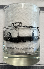 Rock Glasses-12 oz.-Classic Cars-Packard, Cord, Vette, Thunderbird, Lincoln, etc